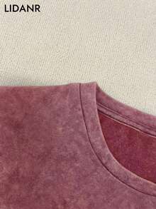 LIDANR 1PC Marcus The Worms Women's Vintage Marcus The Worms Print T-Shirt - Distressed Short-Sleeve Round Neck Casual Top, Machine Washable Casual Attire & Gift Idea, Spring Summer Collection (Worm Design) - Ideal For Hermen's Clothes Shirts - [紅色的] - 查看 5