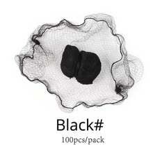 Nunify-redes para el cabello de nailon de 5Mm, redecilla desechable para el cabello, redecilla para de Ballet, redes para el cabello con borde elástico, malla para el cabello - marrón 100 piezas - Ver 9