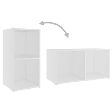 vidaXL 2 Stück TV-Schränke Weiß 72x35x36,5 cm Holzwerkstoff - Bianco - Visualizzare 7