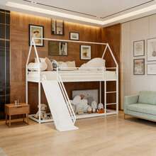 Kids Bed Frames, Headboards & Footboards - White + Iron + Bedroom - View 1