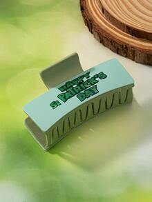 1 件装 PU 皮革亚克力圣帕特里克节发夹（女士款） - 彩色 - 查看 2