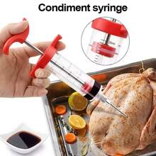 Stainless Steel Multi-Function Turkey Marinade Injector, For Food Use Only, A Versatile Seasoning Tool For Cooking And Grilling, Not For Medical Use - Red - View 11