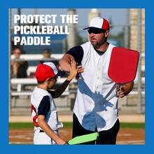 4 piezas Fundas protectoras negras para raquetas de pickleball, mangas protectoras con cierre de cremallera que se ajustan a la mayoría de raquetas de pickleball - Negro - Ver 5