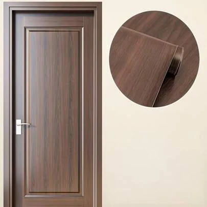 Möbelaufkleber mit Nussbaum-Holzmaserung, selbstklebende dekorative Vinylfolie, geeignet für Wände, Küchenarbeitsplatten, Schränke, Kleiderschränke, Möbel, wasserfeste abnehmbare Holzmaserung-Tapete, anwendbar auf Herd, Schränke, Wände usw.