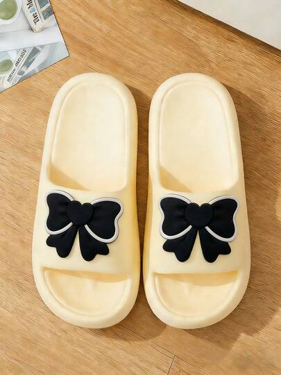 Women's Cute Heart Print Slippers - Comfortable EVA Indoor/Outdoor House Slippers | Fashionable Open Toe Slide Sandals, Soft Non-Slip Soles | Lightweight Comfortable Everyday Shoes | Y2K Style Casual Summer Slippers, Suitable For Home, Bedroom, Bathroom | Women's Fashionable Heart Decor Footwear