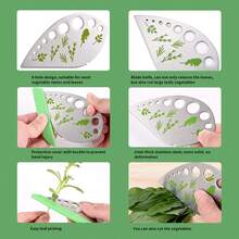9-Hole Stainless Steel Herb Stripper, Multi-Function Kitchen Herb Cutter And Stripper Tool - Multicolor - View 3