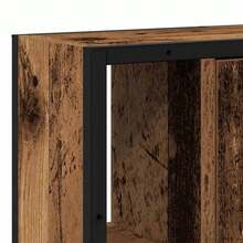 vidaXL Badezimmer-Spiegelschrank In Altholz-Optik, 60x16x60 Cm, Holzwerkstoff - Gelb - Übersicht 8