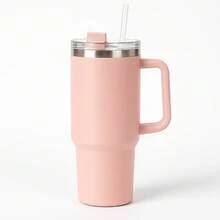 Thermal Bottle With Straw 1200mL - 米色 - 查看 3