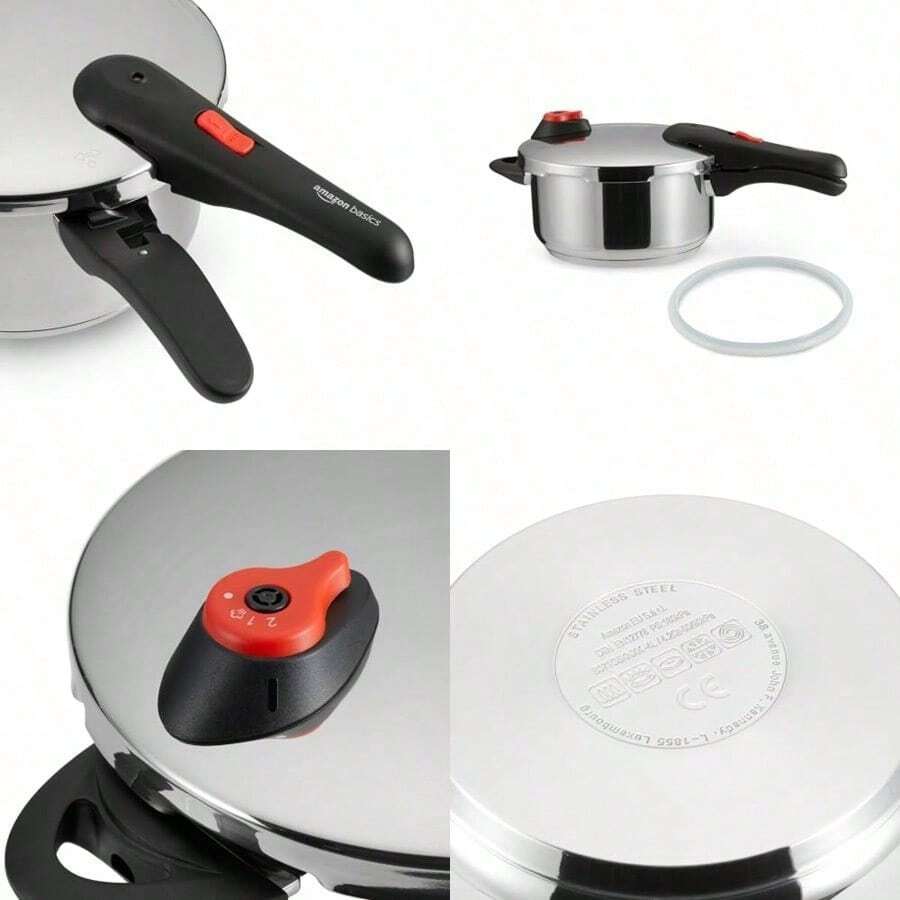 Stainless Steel Pressure Cooker 4 Litres Silver - Silver - View 1