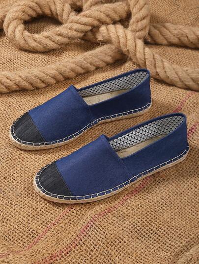 Zapatos de pescador tejidos, transpirables, que absorben la humedad y antideslizantes, zapatos de lino, zapatos casuales, zapatos de lona, zapatos de caña baja, mocasines de un solo pie para hombres y mujeres