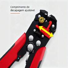 5-In-1 Pliers For Professional Electricians With Wire Stripper, Cutter, And Crimper - A-Red - View 5