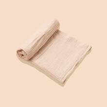 Summer Goodies 1pc Baby Solid Color Blanket, Double-Layer Gauze, Soft, Absorbent, Breathable, Suitable For Daily Use All Year Round - Multicolor - View 19