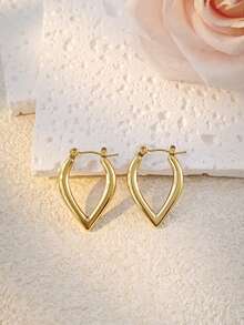 13对装新款多款式尺寸耳环套装，女士低过敏性不锈钢几何粗耳环，防水镀金时尚首饰，C形耳环，欧美INS风夏季海滩度假比基尼配饰，吸睛服饰，婚纱配饰 - 百搭首饰，游泳、沐浴、运动时佩戴皆宜，情人节、生日、母亲节和度假惊喜的理想之选。 - 金色 - 查看 18