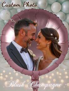 Customized Photo Balloons - Personalize Party Decorations With Your Own Photos, Suitable For Birthdays, Weddings, Graduations, Anniversaries - No Power Needed, Easy To Set Up - Perfect For Photos And Celebrations, Celebration Supplies, Holiday Design, Celebration Decor, Event Planning - Multicolor - View 1