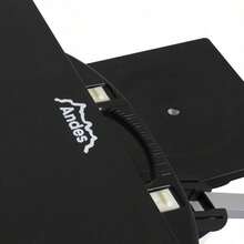 Plastic Folding Camping/Picnic Outdoor Table Chair Set - Black, Silver - View 5