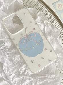 1pc Minimalist Line, Apple, Star, Butterfly White Phone Case - Compatible With IPhone 17 Air 16 15 14 13 12 11 Pro Max Plus, Simple & Fashionable Phone Case - White - View 4