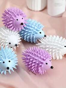 Reusable Hedgehog Shaped Laundry Ball, Reusable Fabric Defuzzer, Silicone Hedgehog Anti-Pilling Ball, Washing Machine & Dryer Anti-Wrinkle Plastic Accessories - Multicolor - View 5