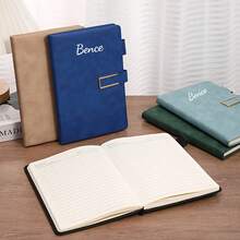 Juego de regalo de cuaderno personalizado A5, incluye cuaderno + bolígrafo + recambio + caja de regalo. El cuaderno y el bolígrafo se pueden personalizar con el texto deseado. Disponible en unidad o en set - Juego de cuadernos con hebilla en forma de U - Ver 10