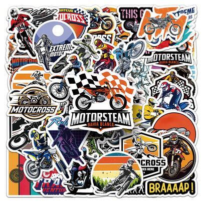 50pcs Fun Motorcycle Stickers Motorcycle Decals Helmet Decals Aesthetic Stickers Medieval Stickers Adventure Stickers Vinyl Waterproof For Laptop Phone Car Skateboard Water Bottles Scrapbooking Computer Journaling Gifts