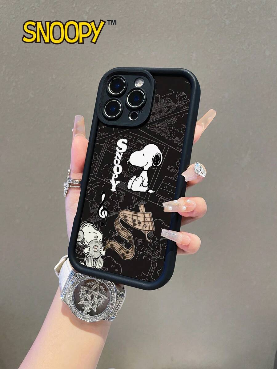 A Cartoon Snoopy Pattern, A High-Bamboo Anti-Drop Phone Case Made Of Tpu Material, Can Be Given As A Holiday Gift. It Is Suitable For IPhone Xs/ XS Max /Xr/11, 12, 13, 14, 15, 16pro/Promax/14, 15, 16plus/17, And Is Suitable For Both Men And Women - 彩色 - 查看 1