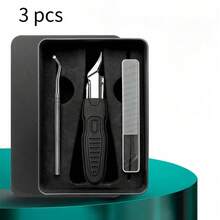 3pcs/1pc Multi-Function Stainless Steel Nail Clipper Set With Nail File And Nail Tools, Extra Sharp Pointed Blades, Suitable For Adults And Elderly With Thick, Hard Nails - Halloween Gift - Multicolor - View 10