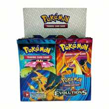 [Nostalgic Retro Fandom Aesthetic] Evolutions TCG Card Box Charizard Design Trading Game Collection Box - Official Licensed Collectible Trading Card Booster Box, 36 Packs Of 10-Card Evolutions Expansion Packs, Featuring Rare Holo Foil Cards, Legendary Charizard Artwork, Premium Quality Card Stock - Multicolor - View 1