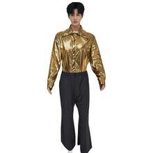 Men Cosplay Clothing - Gold - View 1