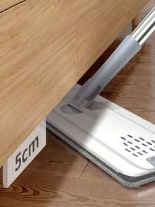 8pcs/Set[Super Value Pack]No Hands Washing Flat Mop With Cleaning Bucket + 6 Original Mop Pads, Dry & Wet Dual-Use Slouchy Mopping Device, Household Cleaning Tool, Effortless Mopping Without Getting Hands Dirty - 8-piece Set - View 10