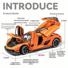 1:24 比例合金压铸 Koenigsegg Jesko 超级跑车模型，高度还原 Forza Horizon 4 中的车辆，令人印象深刻的桌面收藏品，节日、生日或家居装饰的绝佳礼物 - 彩色 - 查看 5