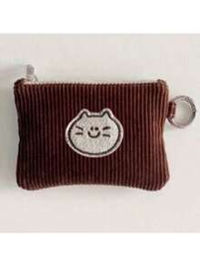 2PCS Women's Coin Purse Corduroy Clutch Bag With Keychain, Zippered Coin Pouch, Women's Makeup Bag, Mini Storage Bag, Small Bag, Portable Wallet, Coin And Key Pouch, Essential Fashion Daily Accessories, Ideal Small Gifts For Festivals, Parties And Weddings, Party Favors, Wedding Accessories, Casual Style, Zipper Closure, Small Wallet, Fashion Items, Hand Washable, Mini Wallet, Gifts And Giveaways - Multicolor - View 15