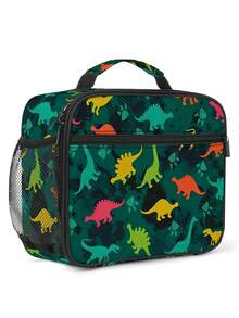 Kids Lunch Box Insulated Soft Bag Back To School Lunch Bag Lunch Boxes Reusable Insulated Portable Lunch Box Unisex Leak Proof Cooler Tote Bag - Green - View 2