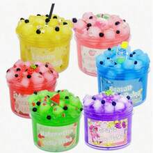 100ml Slime Bubble Putty Toy, DIY Slime Stress Relief Toy, Fun Toy For Birthday Party And Events, Random Color, Christmas Gift, Gift For Friends - Multicolor - View 5