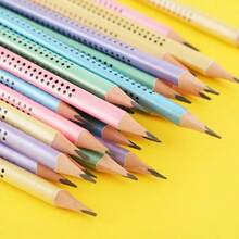 60/30/20/10/5pcs Random Color Wooden Pencils With Erasers, HB Student Pencils For Writing, Office And Drawing, Random Color Erasers, Back To School - Multicolor - View 3