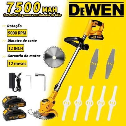 Roçadeira Aparador De Gramas Profissional Sem Fio 9000 RPM Comprimento Ajustável 1-30cmBateria[127V/220V]