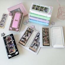 Fashionable Minimalist Design Cute Girl Wings & Star Life 4-Frame Card Album, Idol Worship 4-Card Collection Album, Long Strip Photo Sticker Album - Multicolor - View 11