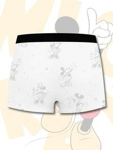 Disney 时尚迪士尼3D印花男士平角内裤，休闲日常必备男士内衣 - 彩色 - 查看 3