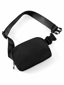 1PC Black Waterproof Multi-Functional Chest Sling Bag - Lightweight Adjustable Fanny Pack For Running Hiking Travel Gym Everyday Use, Hands-Free Anti-Theft Crossbody Bag Gift For Men Women - Black - View 11