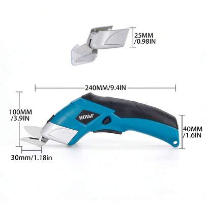 Hormy 3,6V USB wiederaufladbare elektrische Schere – vielseitiges Schneidwerkzeug für Stoff, Leder, Karton, Kunststoff, DIY-Handwerk, Gartenpflege und Schneidarbeiten