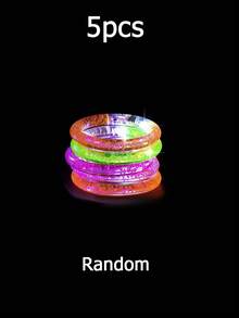 20个LED发光手环，多色夜光派对用品，彩色闪光手环，夜光派对用品，生日礼物，礼品袋填充物，泳池派对赠品，男孩女孩都喜欢。颜色随机 - 参考实物照片，音乐节、新年嘉年华发光礼物、圣诞节、圣诞礼物和新年礼物的必备品。 - 彩色 - 查看 14