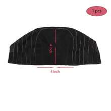 Gorro de malla sin pegamento con línea blanca para hacer peluca, gorro de mapa Frontal negro con línea guía para redecilla para principiantes, cierre de encaje 4*4, 1 Uds. - Línea de malla 4x4 1 pieza - Ver 2