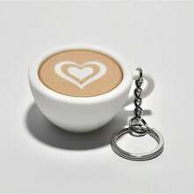 1PC Cute 3D Coffee Cup Shaped Click Fidget Keychain, Portable Button Clicker Toy For Stress & Anxiety Relief, Focus Helper, Fun Bag Charm & Key Ring, Desktop Ornament, Suitable For School Office Home Travel, Holiday Small Gift, Decorative Little Present - Nhiều màu - Xem 4