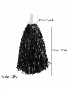 2pcs Handle Pom-Pom, Pom-Pom Cheerleading, Pom-Pom Dance, Pom-Pom, Cheerleading, Cheerleading Pom-Pom Ball, Confetti Pom-Pom, Rally Pom-Pom - Multicolor - View 5