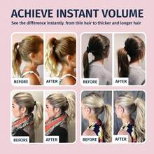 Women's Ponytail Clip - Plastic Volumizing Ponytail Holder, Sturdy Grip Suitable For Thick & Thin Hair, Suitable For Daily And Event Hairstyles - Multicolor - View 3