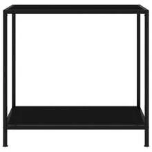 vidaXL Konsolentisch Schwarz 80x35x75 cm Hartglas - nero - Visualizzare 2