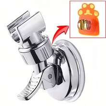 No Drill Strong Suction Cup Shower Head Holder Bracket, Bathroom Plastic Electroplated Wall Mounted Shower Head Rack - Multiple Styles - View 15
