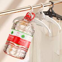 1pc Lazy Spring Retractable Clothes Hanger, Foldable Household Anti-Slip Wide-Shoulder Traceless Clothes Drying Rack, Storage Wonder, Clothes Hanger - Multicolor - View 7