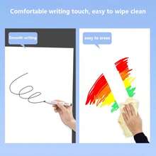 1卷可移除白板墙贴，PP材质，可擦写自粘涂鸦贴纸，适用于家庭/办公室/教学白板装饰，加厚双层 - 1PC - 查看 9