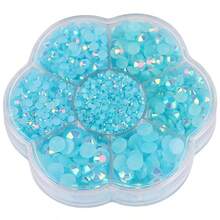 5000pcs/Box, 2mm, 3mm, 4mm, 5mm, 6mm, 5 Sizes, Jelly Candy Colors, Transparent AB Crystal Beads, Flower-Shaped Box, Round Flat Bottom Rhinestones, Multi-Color Crystal Gems, Non-Hotfix DMC Jewelry Beads, Glass Stones, 3D Diamond Pattern Design Accessories, Shiny Nail Art Stickers, Suitable For Clothes, Bags, Shoes, Cups, Phone Cases, Handicrafts, DIY Decorations. - AB Colors - View 13