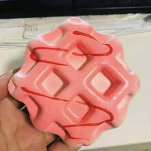 PU Slow Rebound Waffle Squishies, Soft Squeeze Toy For Students, Stress Relief, Emotion Soothing, Gift, Holiday Gift, Birthday Gift, Perfect Gift - Multicolor - View 8