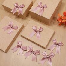 Vibrant Red Satin Ribbon Bow - Elegant Circular Decor, Suitable For Gift Wrapping, Crafting, Birthday And Wedding Decoration, Made Of Polyester, Perfect For Holiday Gifts And Gift Packaging - Multicolor - View 10